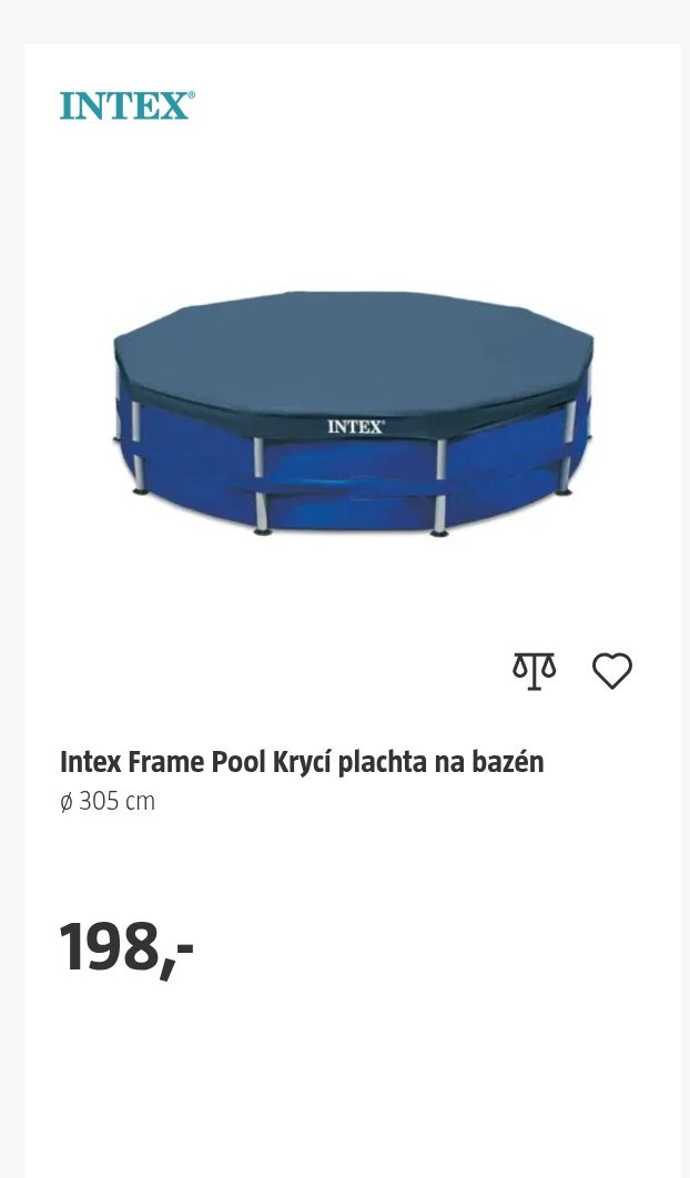 Intex Frame Pool Krycí plachta na bazén