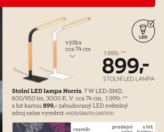 Stolní LED lampa Norris