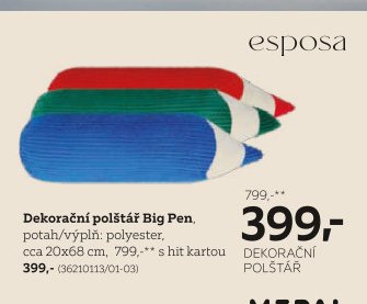 Dekorační polštář Big Pen