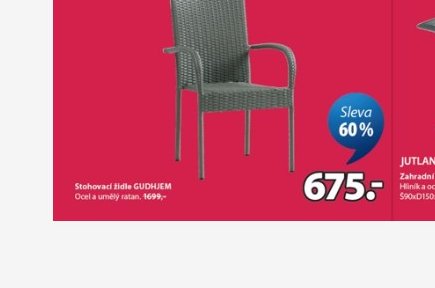 Stohovací židle GUDHJEM