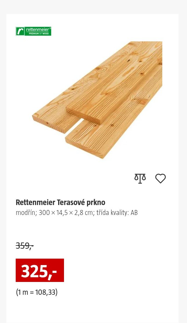 Rettenmeier Terasové prkno