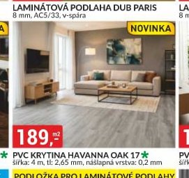 PVC KRYTINA HAVANNA OAK 17, šířka: 4 m, tl: 2,65 mm, nášlapná vrstva: 0,2 mm