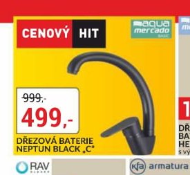 Dřezová baterie Neptun Black C