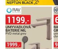 Umyvadlová baterie Nil PVD metal grey