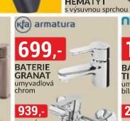 Baterie Granat umyvadlová chrom