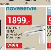 Baterie Tina umyvadlová bílá/chrom