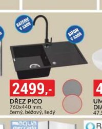 Dřez Pico 760x440 mm