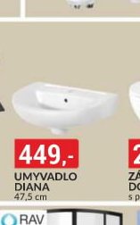 Umyvadlo Diana 47,5 cm