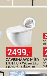 Závěsná WC mísa Dotto + WC sedátko