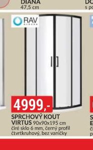 Sprchový kout Vela 90x90x190 cm
