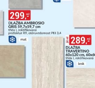 DLAŽBA AMBROSIO GRIS 59,7x59,7 cm