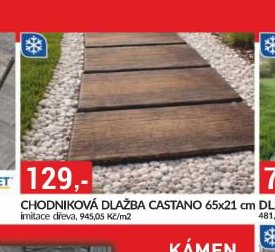Chodníková dlažba CASTANO 65x21 cm