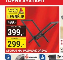 Stojan na palivové dřevo
