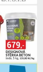 DESIGNOVÁ STĚRKA BETON