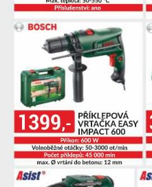Bosch Příklepová vrtačka Easy Impact 600