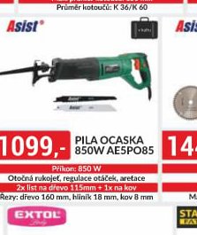 Asist Pila ocaska 850W AE5P085