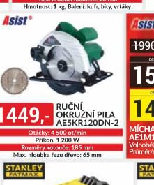 Asist Ruční okružní pila AE5KR120DN-2