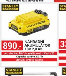 Stanley Fatmax Náhradní akumulátor 18V 2,0 Ah