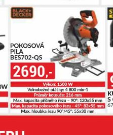 Black+Decker Pokosová pila BES702-QS