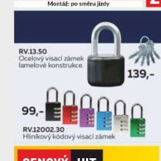 RV.13.50 Ocelový visací zámek