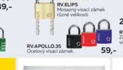 RV.APOLLO.35 Ocelový visací zámek