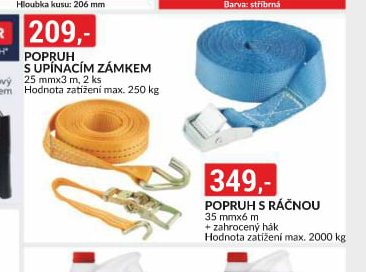 Popruh s upínacím zámkem