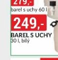Barel s úchyty 30 l, bílý