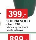 Sud na vodu objem 210 l