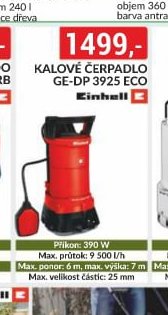 Kalové čerpadlo GE-DP 3925 ECO Einhell