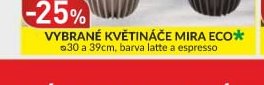 Vybrané květináče Mira Eco