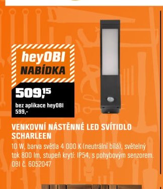 Venkovní nástěnné LED svítidlo Scharleen