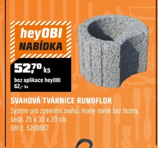 Svahová tvárnice Rundflor