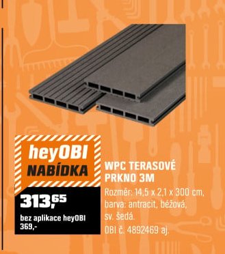 WPC terasové prkno 3M