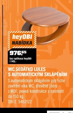 WC SEDÁTKO LULES S AUTOMATICKÝM SKLÁPĚNÍM