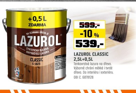 LAZUROL CLASSIC 2,5L+0,5L