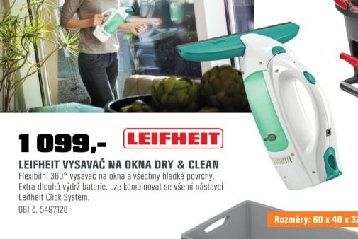 Leifheit vysavač na okna Dry & Clean