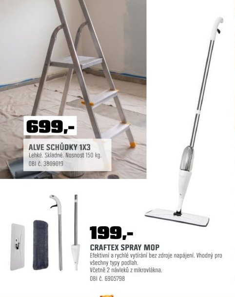 Craftex spray mop