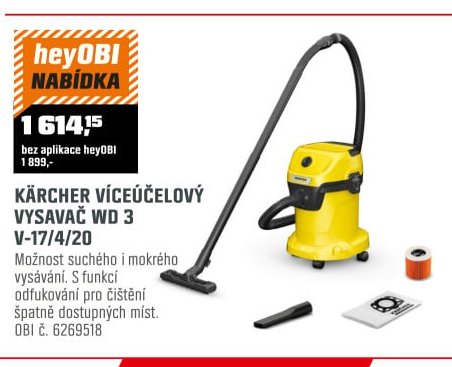 KÄRCHER VÍCEÚČELOVÝ VYSAVAČ WD 3 V-17/4/20