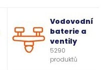 Vodovodní baterie a ventily