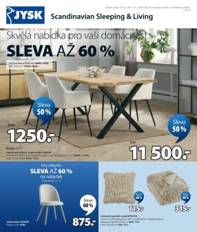 akční leták Jysk 12.8.2026-15.9.2026