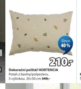 Dekorační polštář HORTENCIA