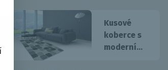 Kusové koberce s moderním vzorem