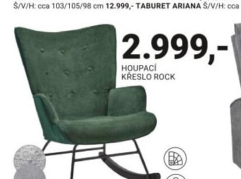 HOUPACÍ KŘESLO ROCK