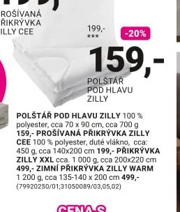 POLŠTÁŘ POD HLAVU ZILLY