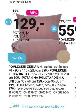 POTAH NA POLŠTÁŘ XENIA UNI