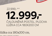 ČALOUNĚNÁ POSTEL, PLOCHA LŮŽKA CCA 180X200 CM