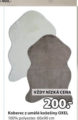 Koberec z umělé kožešiny OXEL