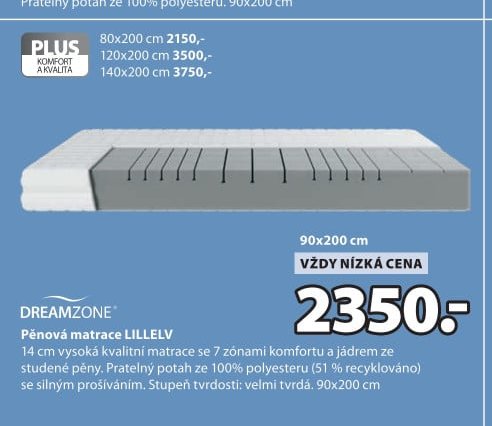 Pěnová matrace LILLELV