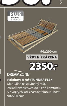 Polohovací rošt TUNDRA FLEX