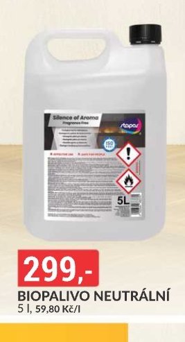 BIOPALIVO NEUTRÁLNÍ 5 l, 59,80 Kč/l